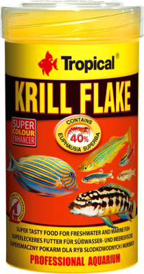 Корм для рыб TROPICAL Krill Flake / 77243 (100мл)