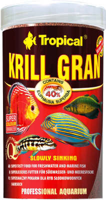 Корм для рыб TROPICAL Krill Gran / 60943 (100мл)