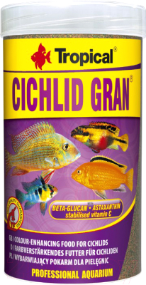 Корм для рыб TROPICAL Cichlid Gran / 60454 (250мл)