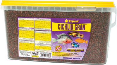 Корм для рыб TROPICAL Cichlid Gran / 60458 (5л)