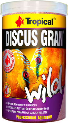 Корм для рыб TROPICAL Discus Gran Wild / 61624 (250мл)