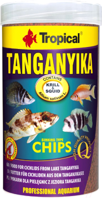 Корм для рыб TROPICAL Tanganyika Chips / 60834 (250мл)