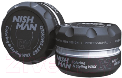 

Воск для укладки волос NishMan, C2 Smoked Gray цветной