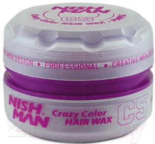 Воск для укладки волос NishMan C5 Purple цветной (150мл)