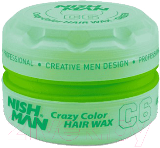 Воск для укладки волос NishMan C6 Green цветной (150мл)