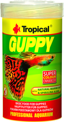 Корм для рыб TROPICAL Guppy / 77054 (250мл)