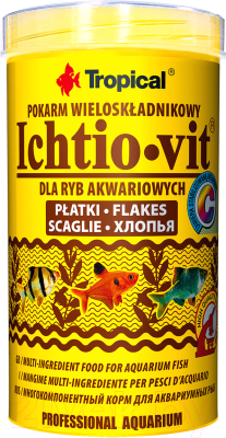 Корм для рыб TROPICAL Ichtio-vit / 77005 (500мл)