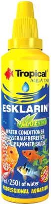 Средство для ухода за водой аквариума TROPICAL Esklarin with aloe / 34015 (250мл)