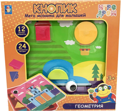 

Развивающая игрушка 1Toy, Кнопик. Геометрия / Т16699