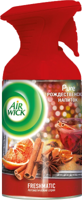 Освежитель воздуха Air Wick Pure Рождественский напиток (250мл)