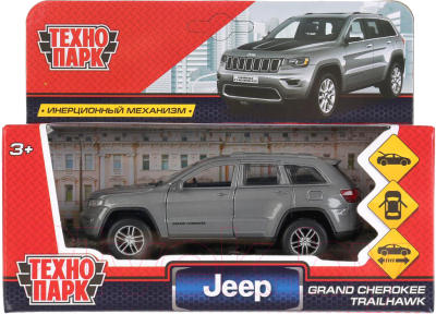 Автомобиль игрушечный Технопарк Geep Grand Cherokee / CHEROKEE-12-GY