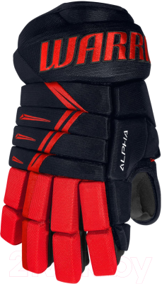 Перчатки хоккейные Warrior Alpha DX3 / DX3G9-NRD10 (синий/красный)