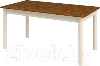 Обеденный стол Мебель-Неман Марсель МН-126-14 (кремовый/дуб кантри)