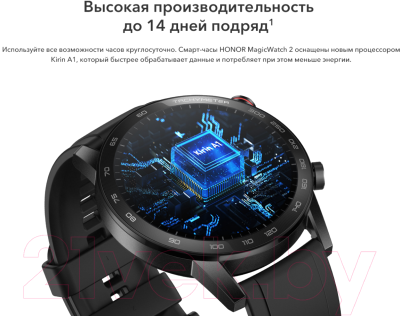 Умные часы Honor Magic Watch 2 Charcoal Black / MNS-B19 (55024945)