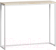Консольный столик Loftyhome Бервин / BR040204 (натуральный с белым основанием) - 