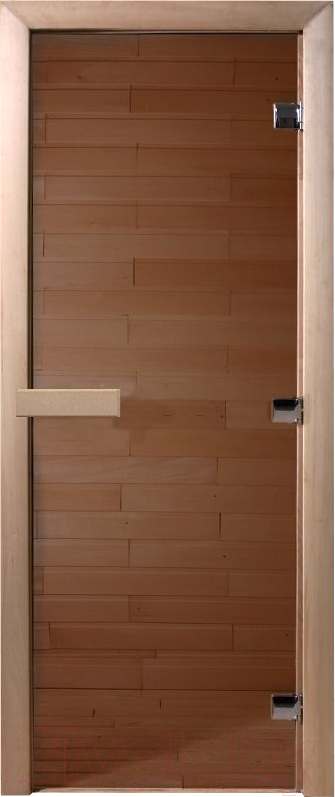 Стеклянная дверь для бани/сауны Doorwood Теплый день 180x80
