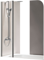 

Стеклянная шторка для ванны Cezares, ECO-O-V-11-120/140-P-Cr-L