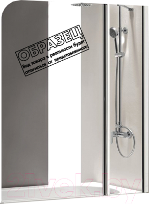 

Стеклянная шторка для ванны Cezares, Eco-O-V-11-120/140-P-Cr-R