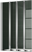 

Стеклянная шторка для ванны Cezares, PRATICO-V-4-100/140-P-Cr-L