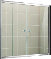 

Стеклянная шторка для ванны Cezares, PRATICO-VF-2-170/140-P-Cr