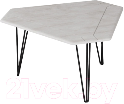 Журнальный столик Калифорния мебель ТЕТ 450 (белый бетон)