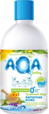 

Средство для купания AQA Baby, Травяной сбор бархатная кожа