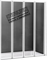 

Стеклянная шторка для ванны Cezares, Relax-V-4-90/140-P-Bi-R