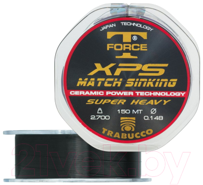 Леска монофильная Trabucco T-Force Xps Match-Sinking 0.20мм 150м / 053-85-200