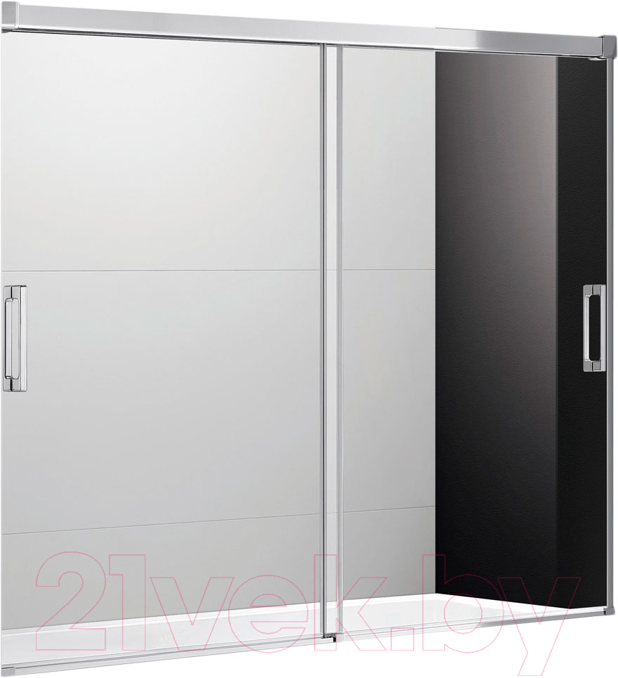Стеклянная шторка для ванны Cezares TANDEM-SOFT-VF-2-170/145-P-Cr