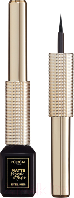 

Подводка для глаз жидкая L'Oreal Paris, Черный, Matte Signature тон 01