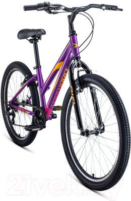 Велосипед Forward Iris 24 1.0 2020 / RBKW06N46003 (13, фиолетовый)