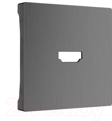 Лицевая панель для розетки Werkel WL04-HDMI-CP / a046598 (графит рифленый)