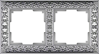 Рамка для выключателя Werkel Antik WL07-Frame-02 (матовый хром) - 