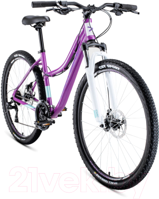 Велосипед Forward Jade 27.5 2.0 Disc 2020 / RBKW0767Q006 (17, фиолетовый)