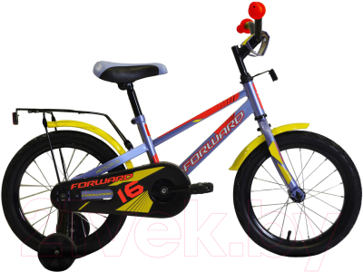 Детский велосипед Forward Meteor 16 2020 / RBKW0LNG1042 (серый/голубой/красный)