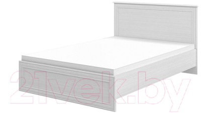 Полуторная кровать Мебель-Неман Юнона МН-132-01-140 (белый текстурный)