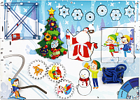

Развивающий центр WoodLand Toys, Бизиборд. Зима / 112308