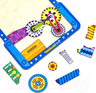 Развивающая игрушка WoodLand Toys Пазл-головоломка. Механизмы / 137104