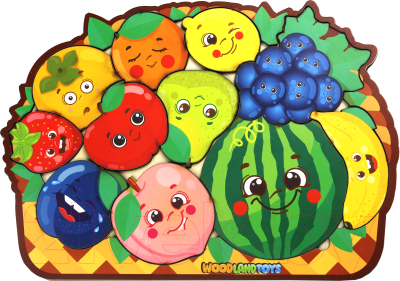 

Развивающая игрушка WoodLand Toys, Пазл-головоломка. Фруктики / 137110