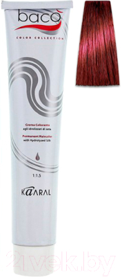 Крем-краска для волос Kaaral Baco 7.66 (интенсивный красный блондин)