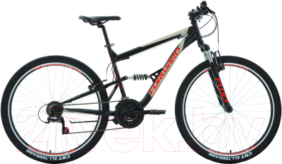 Велосипед Forward Raptor 27.5 1.0 2020 / RBKW0SN7P005 (16, черный/ красный)