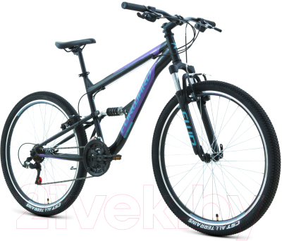 Велосипед Forward Raptor 27.5 1.0 2020 / RBKW0SN7P010 (18, черный/фиолетовый)