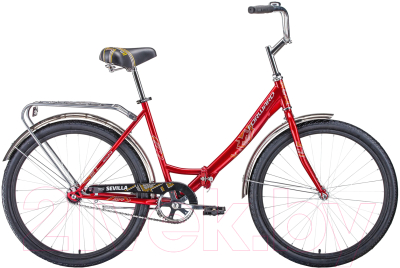 Велосипед Forward Sevilla 26 1.0 2020 / RBKW0RN61007 (18.5, красный/белый)