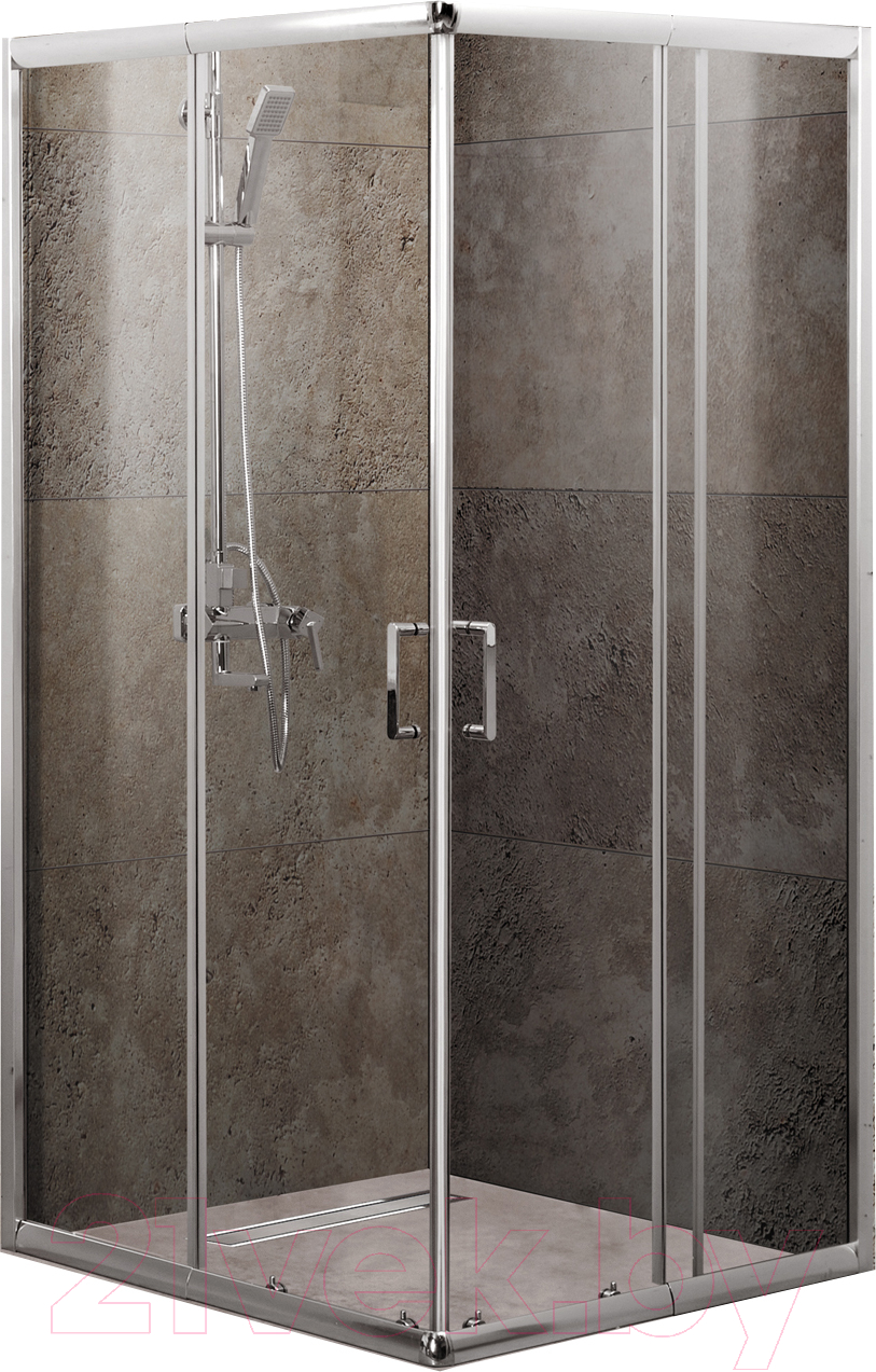 Душевой уголок BelBagno UNIQUE-AH-2-100/115-75/90-C-Cr