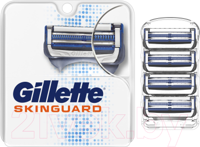 Бритвенный станок Gillette Skinguard Sensitive + 1 кассета