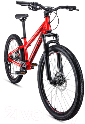 Велосипед Forward Titan 24 2.0 Disc 2020 / RBKW01N46006 (13, красный)