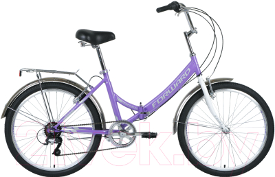 Велосипед Forward Valencia 24 2.0 2020 / RBKW0YN46007 (16, фиолетовый/серый)