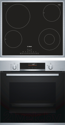 

Комплект встраиваемой техники Bosch, HBG5360S0R + PKF645FP1G