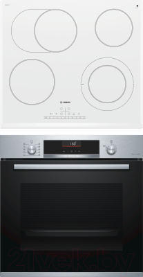 

Комплект встраиваемой техники Bosch, HBG5360S0R + PKN652FP1E