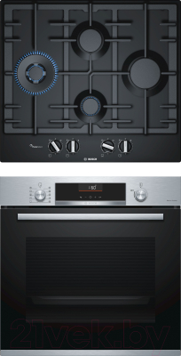 

Комплект встраиваемой техники Bosch, HBG536ES0R + PCI6A6B90R